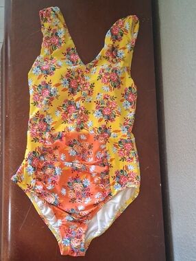 Matilda Jane One-Piece Yellow & Orange Floral